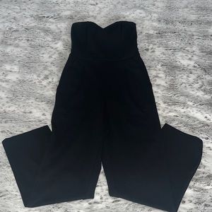 Express black strapless jumpsuit - 00